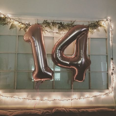 Birthday ideas•Number balloons•14th birthday Sweet 14th Birthday, Fourteenth Birthday Party Ideas, Aesthetic 14th Birthday, Birthday 14th Girl, Happy 14th Birthday Girl, 14th Birthday Balloons, 14th Birthday Aesthetic, 14th Birthday Decorations, Its My 14th Birthday