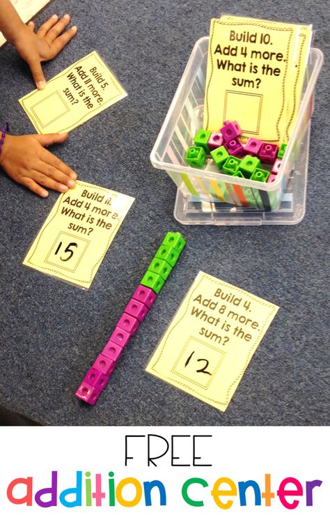 Addition Activity, Activity For Kindergarten, Thinking Maps, Addition Activities, Daily Five, First Number, Math Intervention, Math Addition, Math Workshop