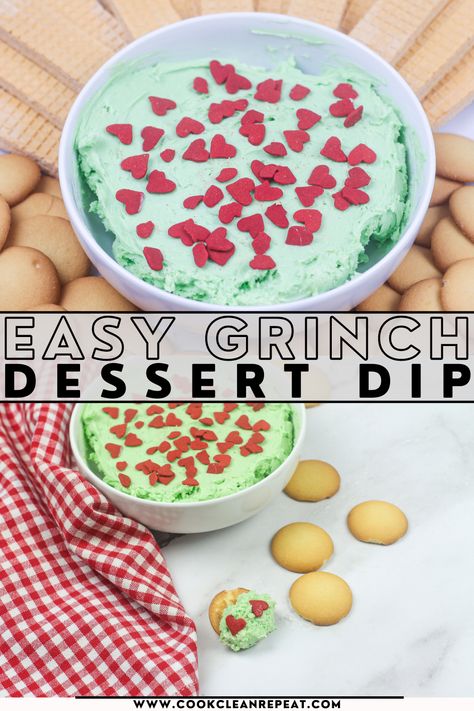 Grinch Dip, Grinch Dessert Ideas, Festive Dessert Recipes, Grinch Cake, Christmas Dip, Easy To Make Recipes, Christmas Appetizers Easy, Dessert Dip, Cake Dip