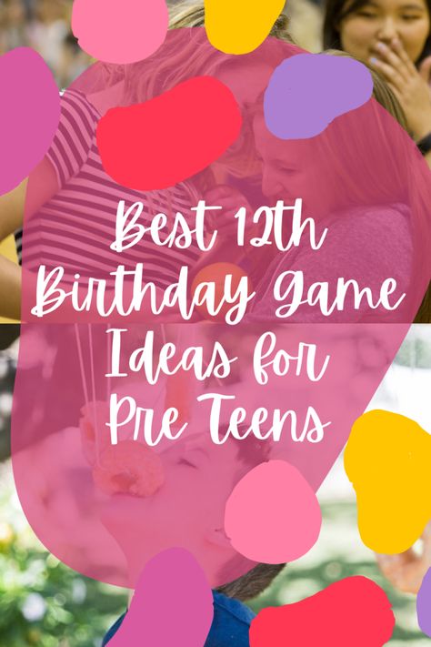 Best 12th Birthday Game Ideas for Pre Teens - Fun Party Pop Things To Do For A Girls 12th Birthday, Things To Do On Your 12th Birthday, 12th Girl Birthday Party Ideas, Games To Play On Birthday Party, Preppy Party Games, Preppy Birthday Party Games, 12 Yo Birthday Party Ideas, 12 Year Birthday Party Ideas Theme, Birthday Party Ideas 12th Girl