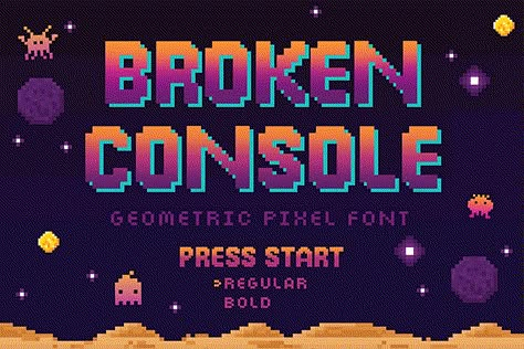 Arcade Logo Design, Binder Inspiration, Video Game Font, J Hope Gif, Title Screen, Game Arcade, Game Font, Pixel Font, All Caps Font