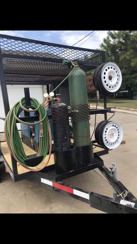 Mobile Welding Trailer, Welding Trailer Ideas, Welding Skid, Truck Organizer, Trailer Workshop, Trailer Light Wiring, Welding Trailer, Welding Trucks, Mobile Welding