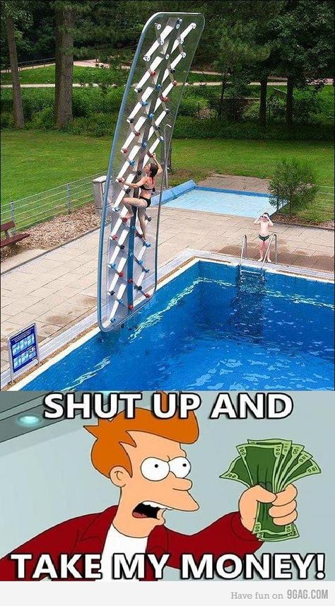 Take My Money Meme, Crazy Pool, Money Meme, Money Background, Pool Decor, Pool Toys, Take My Money, Cool Inventions, Cool Pools