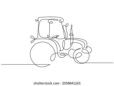 Tractor Tattoo, Farmer Tattoo, Farm Tattoo, Train Tattoo, Tractor Drawing, Continuous Line Tattoo, Truck Tattoo, Cow Tattoo, Tattoo For Son