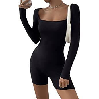 Short Jumper Outfit, Black Short Jumpsuit, Jumpsuit Short Sleeve, Jumpsuit Short, Jumper Outfit, Solid Color Jumpsuits, Backless Bodysuit, Swimsuit Material, Backless Jumpsuit