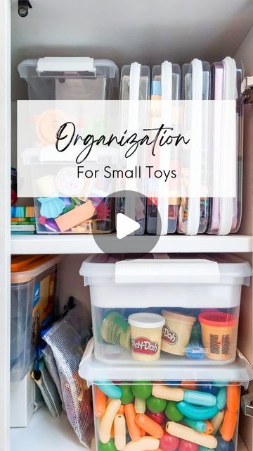 Melody Peralta | DIY + Motherhood + Holiday Inspo on Instagram: "Organization Hack for Small Toys 🧸📦  Comment ORGANIZE to have the link to these bins sent directly to your DM!  These work perfectly for tiny toy storage and they come in 3 different sizes! They're restocking on 1/26 so sign up for the newsletter to be first in line!  How is your organizing and decluttering journey going this month? Still going strong or lost some steam?  We got this, friend! 💪  #toystorageideas #playroomstorage #toyorganization #storagehacks #organizedmom #toystorage   Toy storage solutions, playroom organization, decluttering and organizing, home organization, mom hacks, storage for small toys, organization hacks" Small Toy Organization For Kids, Small Room Toy Organization, Small Toy Organization, Instagram Organization, Toys Organization, Organizing Toys, Decluttering And Organizing, Organizing Home, Toy Storage Solutions