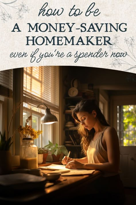 Tired of feeling like you're wasting money and not contributing? Discover the emotional and practical steps to save money and find joy as a homemaker. This is the ultimate guide! Being A Homemaker, Frugal Homemaking, Happy Homemaking, Frugal Habits, Cottagecore Living, Simple Living Lifestyle, Christian Homemaking, Money Saving Techniques, Financial Life Hacks