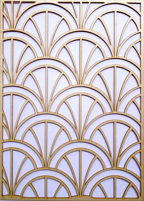 PLEASE NOTE: If the size you want is larger than 60cm x 89cm, please email info@stencilup.co.uk for a quotation. Please add any further instructions at checkout. Our best selling stencils are now available as a wooden inlay / onlay for upcycling furniture. Available as bare wood, this beautiful Art Deco pattern will quickly uplift your furniture projects. These inlays are cut exactly to the size you need, with laser precision. The backing is a strong adhesive so once you have finished painting y