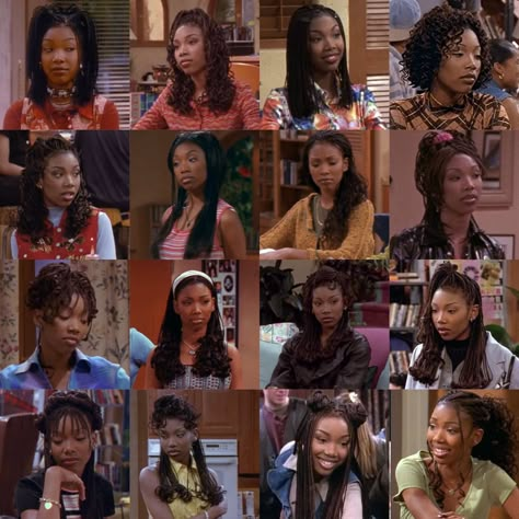 2000s Hairstyles Black Women, 00s Hairstyles, 90s Hairstyles For Black Women, 2000 Hairstyles, Brandy Braids, Black Hair 90s, 2000s Hairstyles, Hair 90s, 90’s Hairstyles