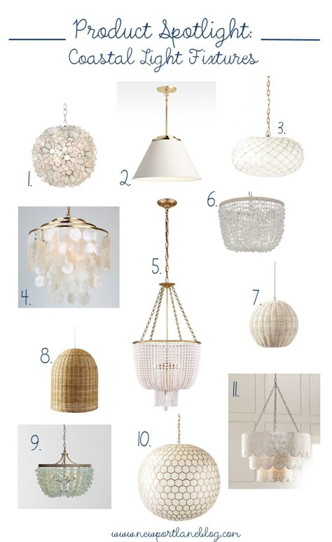 Coastal light fixtures perfect for any budget Breakfast Area Chandelier, Coastal Bedroom Light Fixtures, Charleston Inspired Decor, Modern Coastal Light Fixtures, Fun Light Fixtures, Coastal Bedroom Lighting, Coastal Lighting Fixtures Beach Houses, Breakfast Nook Light Fixture, Beach House Lighting Fixtures