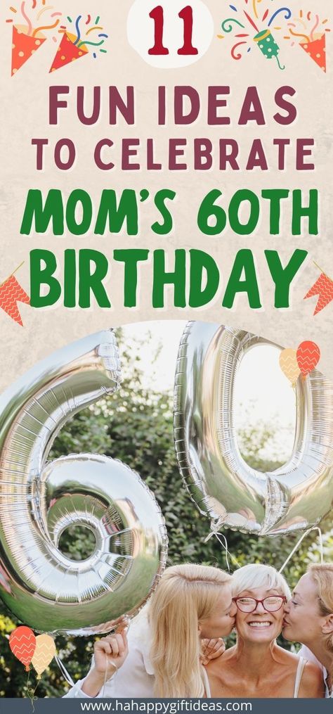 We all know, 60 years is a big landmark in everyone’s life. It’s time to celebrate your mom on this special occasion with great joy and happiness by throwing her an amazing 60th birthday celebration for mom! Click to find 11 fun ideas for the celebration. Diy 60th Birthday Decorations, 60th Birthday Celebration Ideas, 60th Birthday Ideas For Mom Party, Mom 60th Birthday Gift, Diy 60th Birthday, 60th Birthday Party Themes, Birthday Surprise For Mom, 60th Birthday Theme, 60th Birthday Ideas For Mom