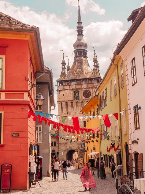 Sighisoara Romania, Romania Transylvania, Medieval Cities, Irish Travellers, Transylvania Romania, Romania Travel, Medieval City, Europe Aesthetic, Cities To Visit