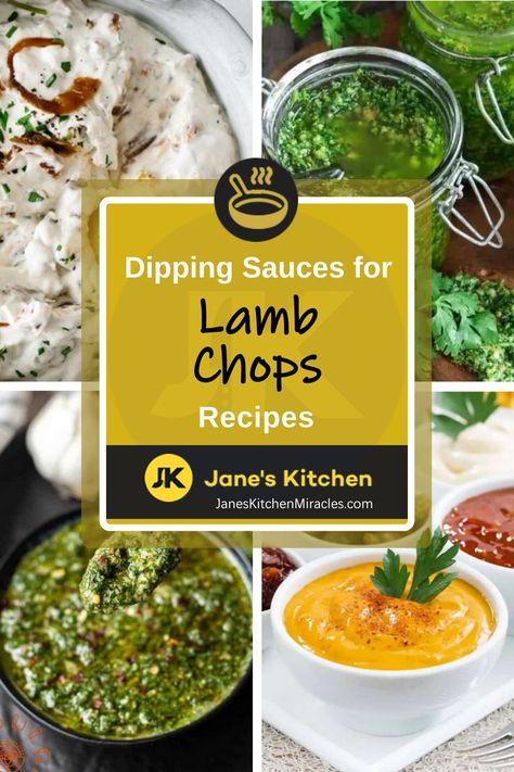 Up your lamb chop experience with these scrumptious dipping sauces. I've found the best dipping sauce recipes that pair perfectly with tender lamb. Find your new favorite accompaniment here! Sauce For Lamb Chops, Best Lamb Chop Recipes, Dipping Sauce Recipes, Best Sauces, Lemon Dill Sauce, Grilled Lamb Chops, Dips Recipes, Lamb Chop Recipes, Healthy Sauces