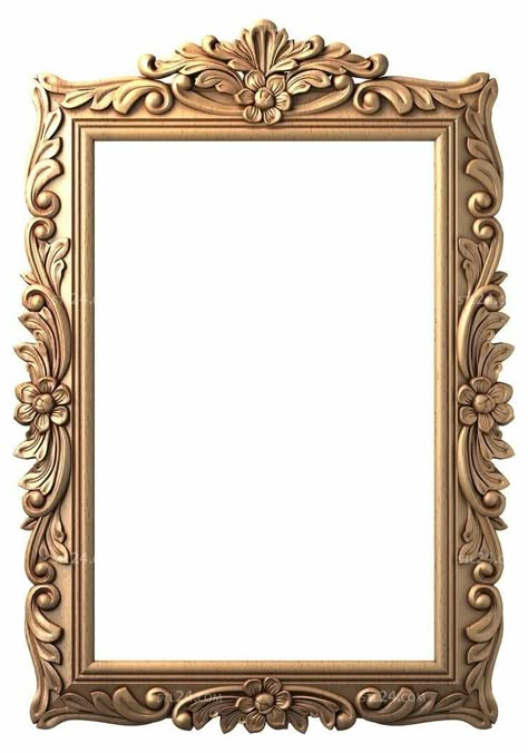 Intricate Frame Design, Fancy Painting Frame, Royal Frame Design, Royal Mirror, Victorian Frames, Fancy Frames, Royal Frame, Mirror Collage, Empty Picture Frames