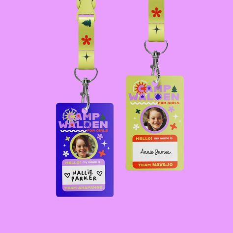 Lanyard Name Tags, Tags Graphic Design, Name Tag Graphic Design, Name Card Creative, Badge Graphic Design, Identity Card Design Creative, Name Graphic Design, Tag Names Ideas, Cute Name Tag Ideas