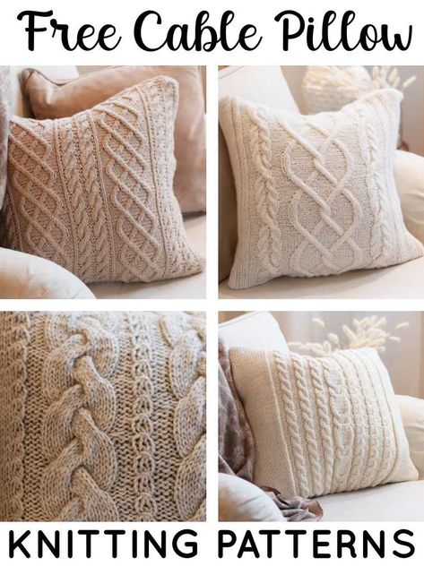 Free Knitting Patterns (4632 free knitting patterns) Knitted Cushion Pattern, Cushion Knitting, Knit Home Decor, Pillow Knitting, Crochet Cushion Covers, Knitted Cushion Covers, Cable Knit Blankets, Home Decor Patterns, Cushion Cover Pattern