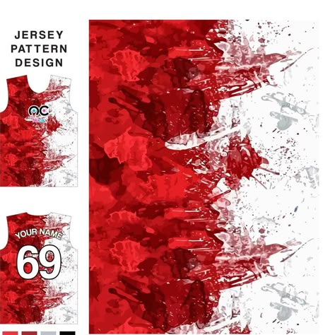 Abstract concept vector jersey pattern template for printing or sublimation sports uniforms football volleyball basketball e-sports cycling and fishing Free Vector. Sublimation Jersey Design Volleyball, Sublimation Designs Jersey Basketball, Red Jersey Design Basketball, Basketball Jersey Pattern Design, Red Jersey Design, Jersey Background Design, Jersey Pattern Design, Jersey Background, Volleyball Jersey Design