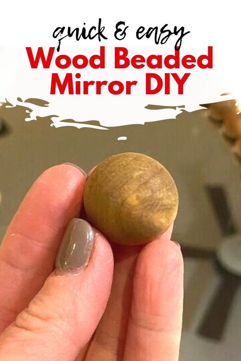 Round Mirror Makeover, Vintage Office Desk, Plain Mirror, Reclaimed Wood Mirror, Patio Installation, Closet Door Makeover, Repurposed Dresser, Home Decor Tips And Tricks, Beaded Mirror