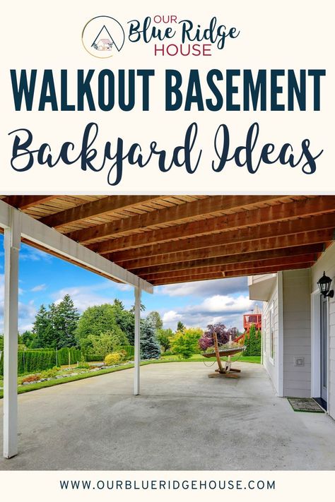 Walkout Basement Backyard Ideas from landscaping, plants and flowers, pools and hot tubs, lighting, under decks, and more. Under Deck Patio Decorating Ideas, Walkout Basement Patio Under Deck, Underneath Deck Patio Ideas, Patio Under Deck Walkout Basement, Under Deck Decorating Ideas, Lower Deck Ideas, Under Patio Ideas Under Decks, Under The Deck Ideas, Basement Patio Under Deck