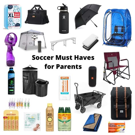 Soccer Mom Accessories, Sports Mom Essentials, Sports Mom Organization, Soccer Mom Gear, Kids Sports Snacks, Soccer Mom Bag, Soccer Team Mom, Mom Bag Essentials, Sports Mom Bag