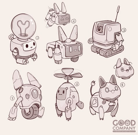 ArtStation - Robot Companion Robot Companion, Robot Ideas, Robot Design Sketch, Robot Designs, Robot Cartoon, Cute Robot, Robot Illustration, Arte Robot, Robot Concept