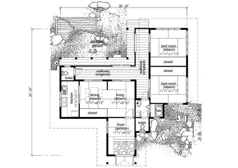 Japanese Traditional House Floor Plans, Japanese Style House Plans, Traditional Japanese House Plans, Japanese House Layout, Japanese House Floor Plans, Japanese House Plan, Japan House Design, Modern Japanese House, Japanese House Design