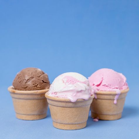 Scoops Of Ice Cream, Ice Crea, Ice Cream Scoops, Eating Ice, Sweet Food, Ice Cream Scoop, Front View, Free Photo, Free Photos