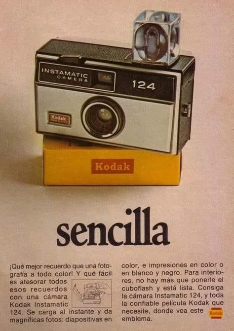 Vintage Kodak Ads, 90s Editorial Design, 60s Advertisements, 80s Camera, 80s Editorial, Camera Poster, 80s Ads, Kodak Instamatic, Camera Ads