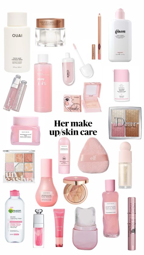 Make up skincare #makeup #skincare #pink #thatgirl #viral #fyp #trending Viral Skincare, Skincare Makeup, Makeup Skincare, Make Up, Makeup, Pink