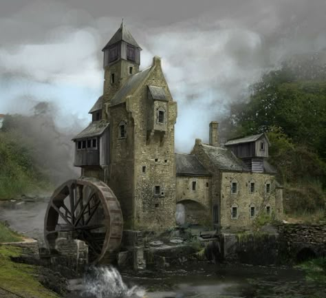 3 Picture, Medieval Houses, Digital Art Gallery, Odaiba, Fantasy House, Fantasy Castle, Fantasy City, Fantasy Places, Fantasy Setting