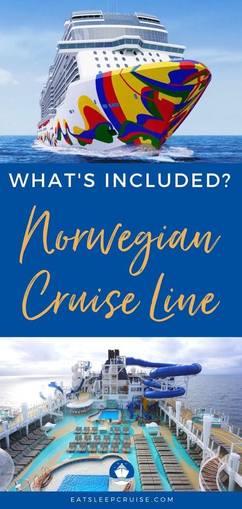 What's Included on Norwegian Cruise Line | EatSleepCruise.com. To help cruisers planning a vacation with Norwegian Cruise Line, we have put together this list of What’s Included (and What’s Not) on Norwegian Cruise Line. #cruise #NCL #CruiseNorwegian #cruisetips #cruisevacation #eatsleepcruise Cruise Checklist, Cruise Tips Royal Caribbean, Ncl Cruise, Carribean Cruise, Cruise Pictures, Cruise Essentials, Packing List For Cruise, Cruise Planning, Cruise Excursions