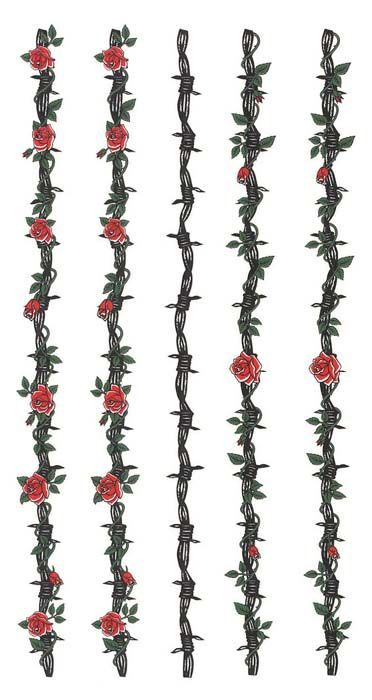 Wire and roses Western Armband Tattoo, Barb Wire Rose Tattoo, Barbed Wire Drawing, Rose Thorn Tattoo, Rose Vine Tattoos, Flower Vine Tattoos, Bracelet Paper, Bracelet Tattoos, Thorn Tattoo