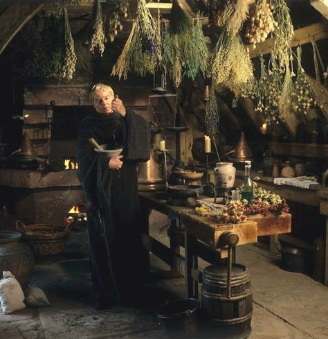 Herbalist Shop, Derek Jacobi, Witch Hut, Rough Week, Witch Cottage, Early Middle Ages, Herbal Healing, Baba Yaga, Witch House