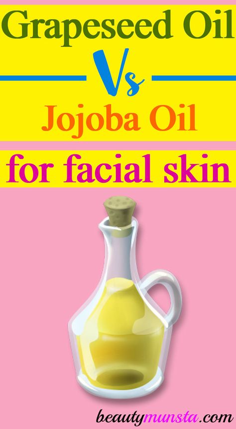 Jojoba Oil For Face, Benefits Of Grapeseed Oil, Foxy Cleopatra, Grapeseed Oil Benefits, Jojoba Oil Skin, Glowy Skincare, Diy Face Serum, Combination Skin Face Wash, Jojoba Oil Benefits