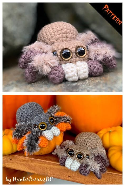 Crochet Pour Halloween, Confection Au Crochet, Halloween Crochet Patterns, Crochet Design Pattern, Crochet Amigurumi Free, Fun Crochet Projects, Halloween Crochet, Crochet Diy, Diy Crochet Projects