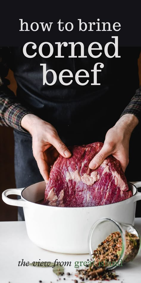 How To Make Corned Beef Brisket, How To Make Corned Beef From Brisket, Homemade Corned Beef How To Make, Brining Brisket For Corned Beef, How To Corn Beef Brisket, How To Corn Beef, Homemade Corn Beef Recipes, How To Make Corn Beef Brisket, How To Make Corn Beef