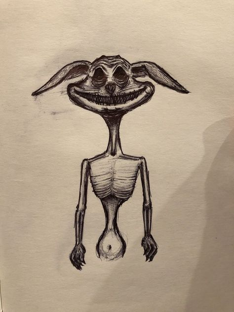 Scary Sketches, Creepy Bunny, Creepy Sketches, Scary Drawings, Horror Drawing, Weird Drawings, Creepy Drawings, Arte Grunge, Grunge Art