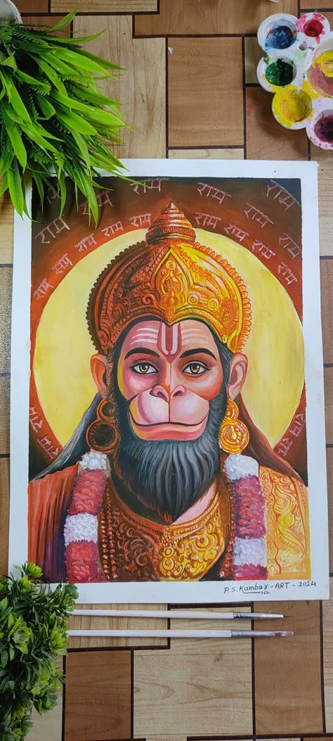 Indian God Abstract Painting, God Madhubani Paintings, Acrylic Painting Of Krishna, Hanuman Acrylic Painting, Bajrangbali Painting, Hanuman Ji Painting Acrylic, God Sketches Indian, God Abstract Painting, Hanuman Painting Acrylic