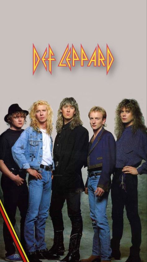 80s Bands Posters, 80s Posters Aesthetic, 80s Band Posters, Def Leppard 80s, Def Leppard Poster, Def Leppard Wallpaper, Classic Rock Artists, Steve Clark, Def Leppard Band