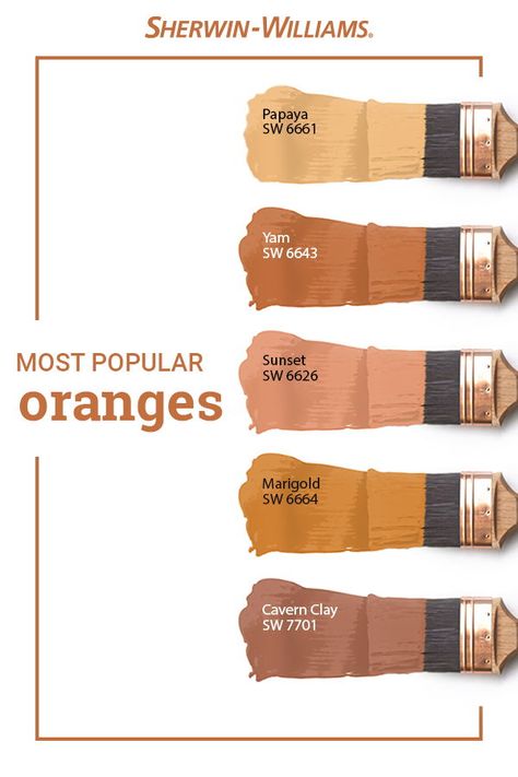 Rustic Orange Wall Paint, Hushed Autumn Sherwin Williams, Copper Orange Paint Color, Raucous Orange Sherwin Williams, Deep Orange Paint Colors, Muted Orange Paint Color, Soft Burnt Orange Paint, Sherwin Williams Burnt Orange Colors, Marigold Sherwin Williams