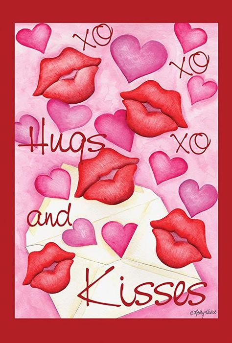 Valentine Cartoon, Message Wallpaper, Kisses And Hugs, House Flag Pole, Mini Flag, Good Morning Sweetheart Quotes, Red Words, Flag Designs, Good Morning Flowers Pictures