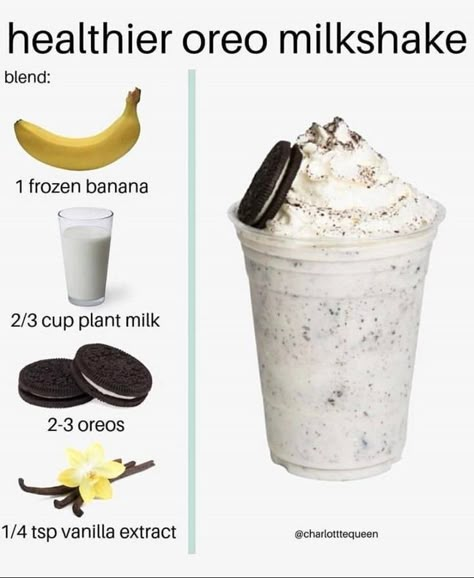 Reddit - vegan - I made this today and its deliciousness brought me so much joy, so I wanted t… in 2022 | Easy smoothie recipes, Smoothie recipes healthy, Starbucks recipes Oreo Milk Shake, Resep Starbuck, Oreo Milk, Oreo Shake, Resep Smoothie, Oreo Milkshake, Health Secrets, Easy Healthy Smoothies, Resep Diet