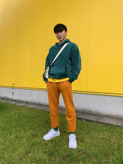 [WDYWT] colorful - Imgur Neon Color Outfits Men, Green And Yellow Outfit Men, Men’s Colorful Fashion, Bright Colour Outfit Men, Bright Color Men Outfit, Bright Outfits Men, Colorful Male Outfits, Color Blocking Outfits Men, Colorful Fashion Men