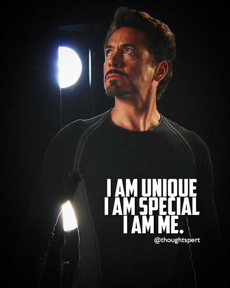 Robert Downey Jr.   Believe in yourself, be you 👍 Rdj Wallpapers, Rdj Quotes, Robert Downey Jr Quotes, Iron Man Quotes, Robert Downey Jnr, Tony Stark Quotes, Stark Quote, Superhero Quotes, Avengers Quotes