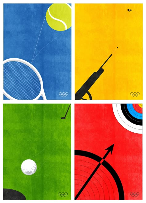 Sports Posters Design, Olympic Poster Ideas, Olympic Games Aesthetic, Sport Poster Design Graphics, Olympic Games Design, Olympic Design Graphics, Archery Poster Design, Olympics Poster Design, Leadership Design