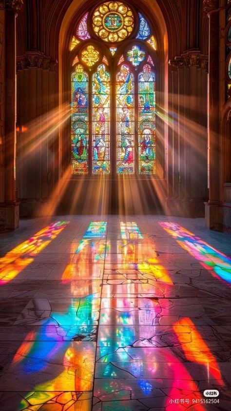 Stained Glass Windows Wallpaper, Stained Glass In Churches, Stained Glass Chapel, Church Glass Art, Stained Glass Houses, Church Glass Windows, Cathedral Stained Glass Windows, Gothic Stained Glass Windows, Stained Glass Church Windows