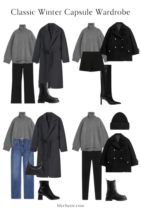 Winter Essentials Clothes Women, Winter Work Outfits For Women Cold, Winter Capsule Wardrobe 2022, Winter Minimalist Outfit, Winter Capsule Wardrobe Travel, Capsule Wardrobe Winter, Capsule Wardrobe 2022, Wardrobe Checklist, Japan Winter