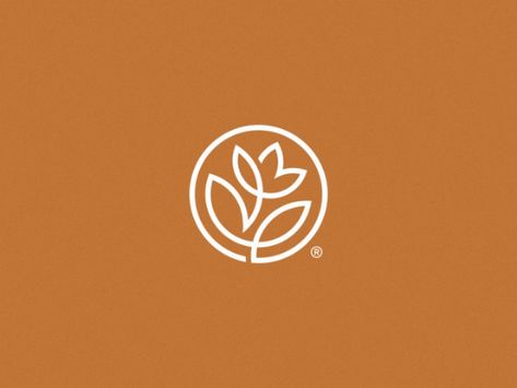 Flower by Konstantin Polyakov Inspiration Logo Design, Flower Logo Design, Leaf Logo, Floral Logo, Natural Logo, Flower Logo, Minimalist Logo Design, Logo Mark, Logo Concept