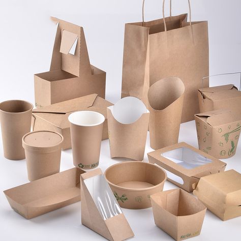 سلطة البنجر, Fast Food Packaging, Food Delivery Packaging, Takeaway Packaging, Brown Paper Bags, Food Box Packaging, Doner Kebab, Food Truck Business, Cafe Shop Design