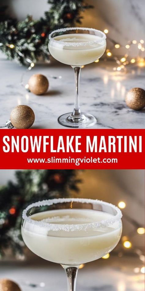 Sip on a snowflake martini that’s as magical as a winter wonderland. This festive vodka cocktail blends creamy flavors with a touch of sweetness, making it the perfect holiday vodka drink for Christmas day or a cozy night in. Save this pin and check out the vodka Christmas cocktail recipe that’s sure to add a frosty charm to your celebrations. Enjoy a festive vodka cocktail that’s as delightful as the first snow of the season! Holiday Themed Alcoholic Drinks, Frosty Drink Recipe, Holidays Drinks Christmas, The Best Martini Recipes, Vanilla Martini Recipe, Sugar Free Christmas Cocktails, Alcoholic Winter Drinks, Fun Winter Alcoholic Drinks, Vanilla Vodka Recipes Cocktails